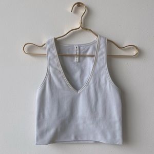 Athleta Halter Tank Cropped Top